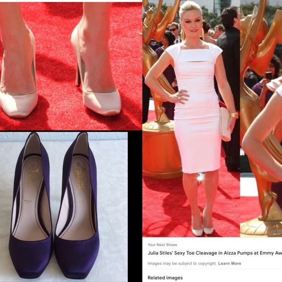 Jerome C. Rousseau satin Aizza Pump in violet - Picture 1 of 9